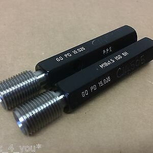 M16 x 1.50 Metric Fine Left & Right Hand GO Thread Screw Gauges VGC ME47