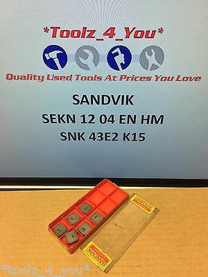 6x New Sandvik SNKN 12 04 EN N HM Carbide Inserts For Milling CI37