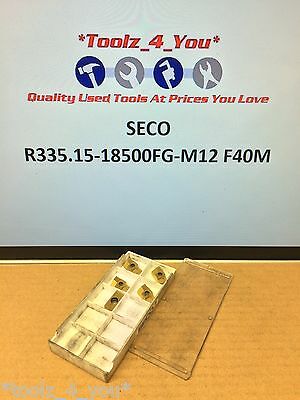 5x New Seco R335.15-18500FG-M12 F40M Carbide Inserts For Milling CI115