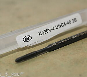 New DC Swiss HSS No. 4 x 40 Tpi UNC Spiral Point Machine Tap In Box ET1587