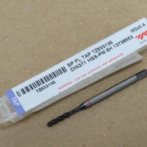 YG1 M2 x 0.4mm Spiral Flute TiAlN Coated Machine Tap-Nickel Alloys TZ933