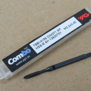 YG1 M2.2 x 0.45 HSS 5% Cobalt Spiral Point Universal Machine Tap - TB814 Series