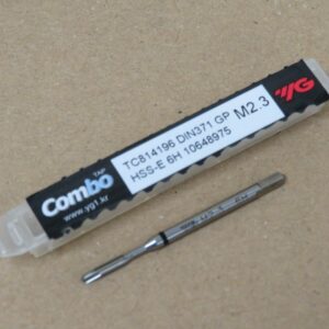 YG1 M2.3 x 0.45 HSS 5% Cobalt Spiral Point Universal Machine Tap - TB814 Series