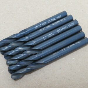 5x Guhring 5.7mm HSCO Stub Drill