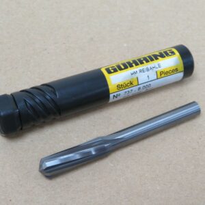 New Guhring 737 Solid Carbide 8mm H7 Parallel Shank CNC Chucking Reamer