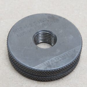 WARWICK M12 x 1.25 Metric Fine 6g NOGO Screw Thread Ring Gauge ME3942 RED2