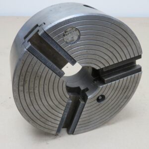 Pratt No. 58 7 1/2" 3 Jaw Chuck With Soft Jaws 5 1/4" Spigot No Jaws