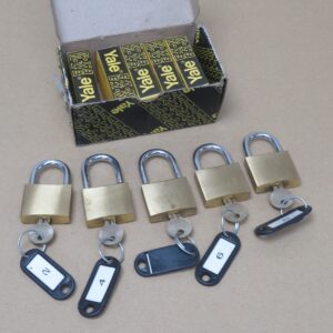 10x YALE 730 Padlocks 5x NEW 5x USED With 1 Key Each