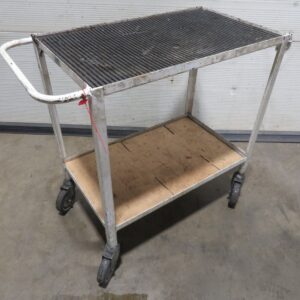 Workshop Trolley 2 Shelves 760mmL x 450mmW x 840mm Heavy Duty Metal No9